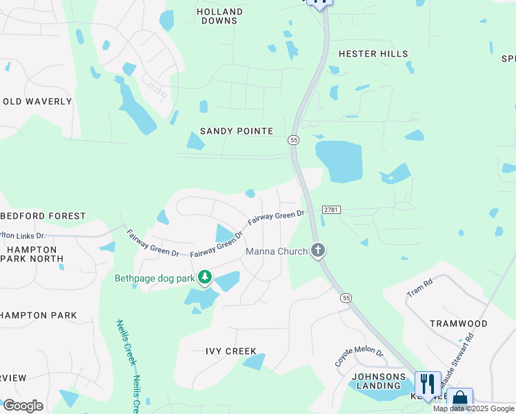 map of restaurants, bars, coffee shops, grocery stores, and more near 2014 Attend Crossing in Fuquay-Varina