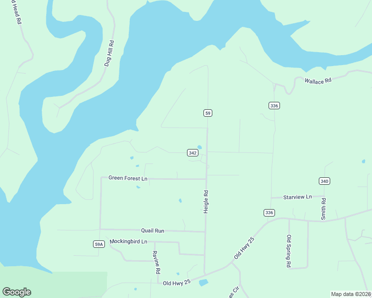 map of restaurants, bars, coffee shops, grocery stores, and more near 42 Lake Forest Estates Road in Tumbling Shoals