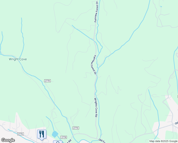 map of restaurants, bars, coffee shops, grocery stores, and more near 11 Fairview Cove Road in Fairview