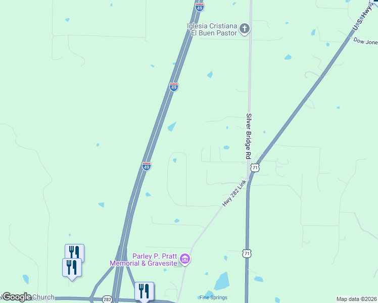 map of restaurants, bars, coffee shops, grocery stores, and more near 601 Stone Mountain Loop in Alma