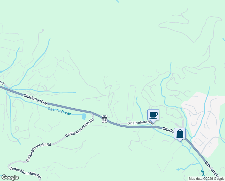 map of restaurants, bars, coffee shops, grocery stores, and more near 75 Winding Ridge Road in Asheville