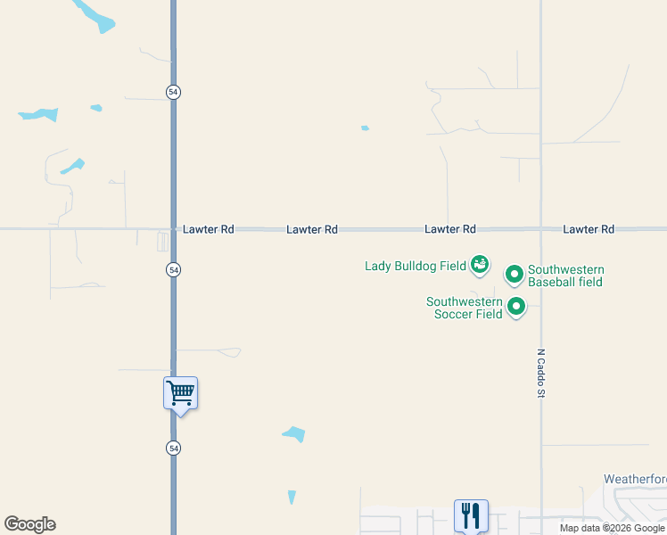 map of restaurants, bars, coffee shops, grocery stores, and more near in Weatherford