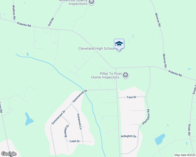 map of restaurants, bars, coffee shops, grocery stores, and more near 1112 Bennent Drive in Clayton