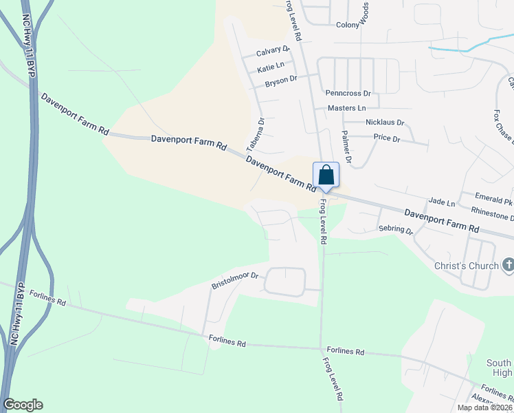 map of restaurants, bars, coffee shops, grocery stores, and more near 1040 Dearborn Court in Winterville