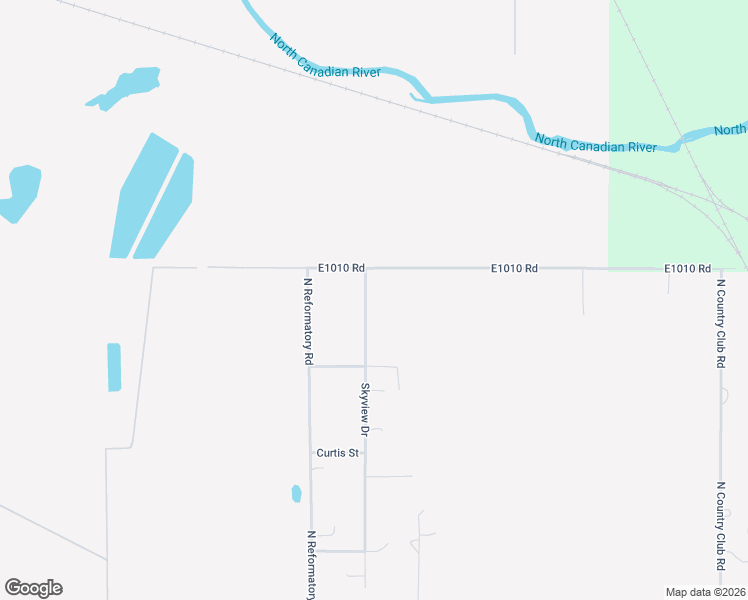 map of restaurants, bars, coffee shops, grocery stores, and more near 1408 Skyview Drive in El Reno