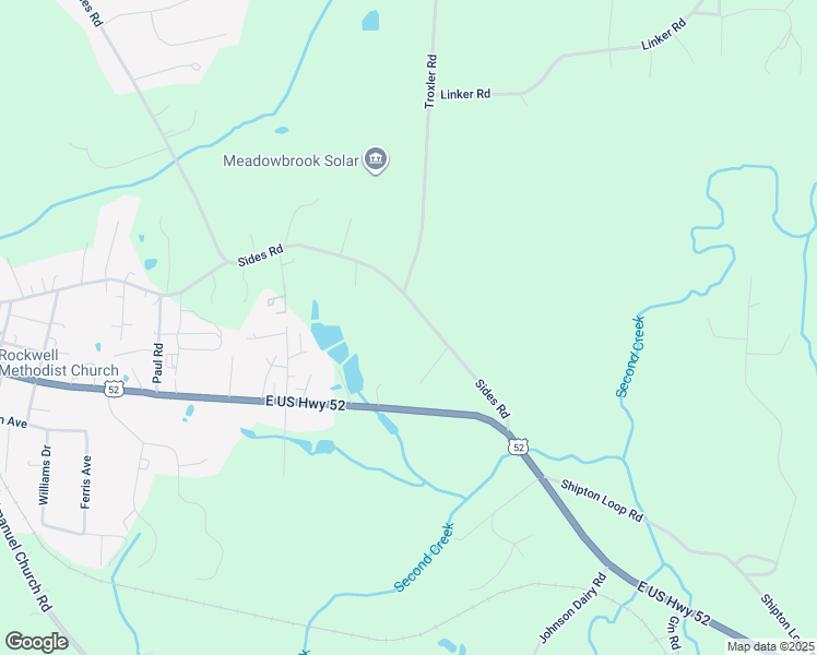 map of restaurants, bars, coffee shops, grocery stores, and more near 3116 Sides Road in Rockwell