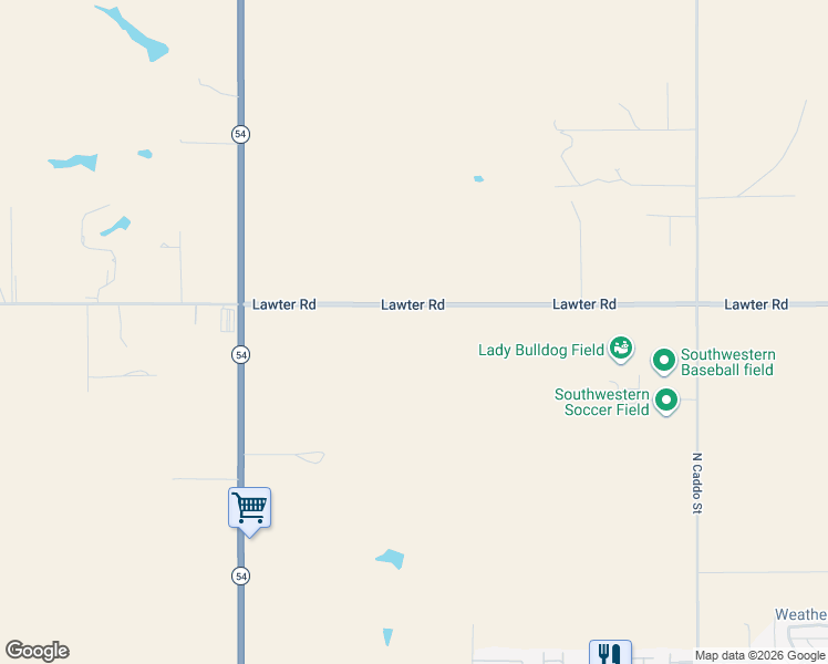 map of restaurants, bars, coffee shops, grocery stores, and more near in Weatherford