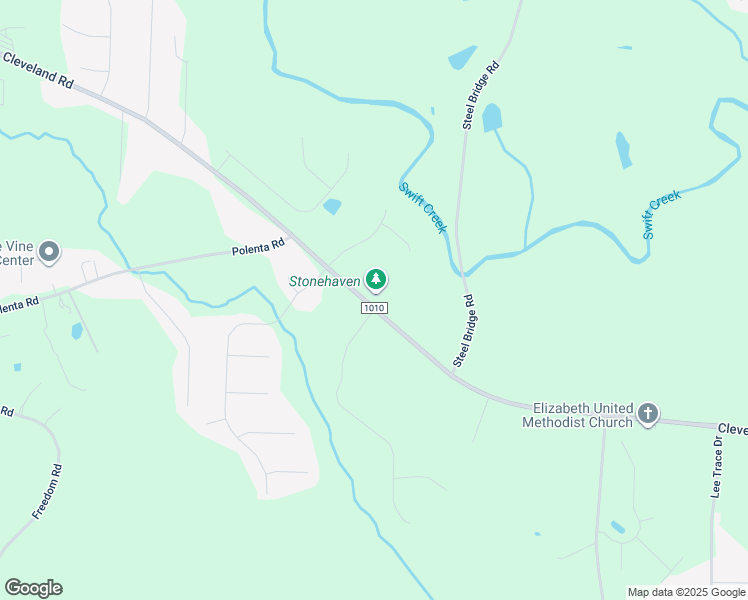 map of restaurants, bars, coffee shops, grocery stores, and more near 5038 Cleveland Road in Smithfield