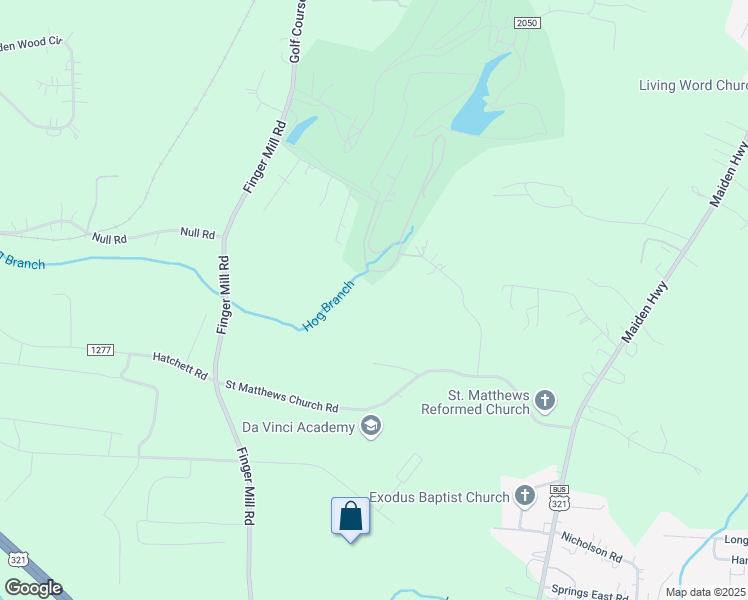 map of restaurants, bars, coffee shops, grocery stores, and more near 340 Saint Matthews Church Road in Lincolnton