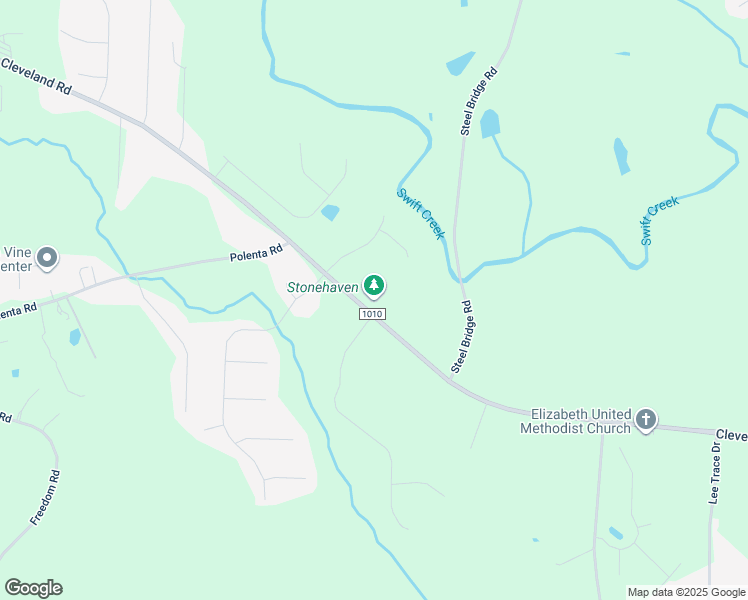 map of restaurants, bars, coffee shops, grocery stores, and more near 5038 Cleveland Road in Smithfield