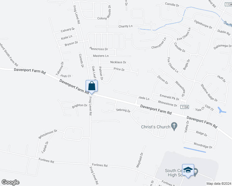map of restaurants, bars, coffee shops, grocery stores, and more near 1035 Jade Lane in Winterville