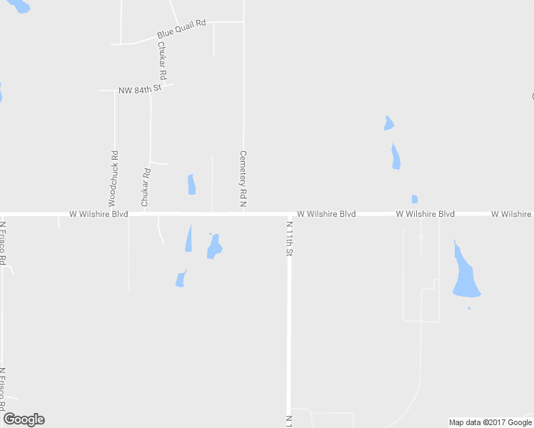 map of restaurants, bars, coffee shops, grocery stores, and more near 12999 West Wilshire Boulevard in Yukon