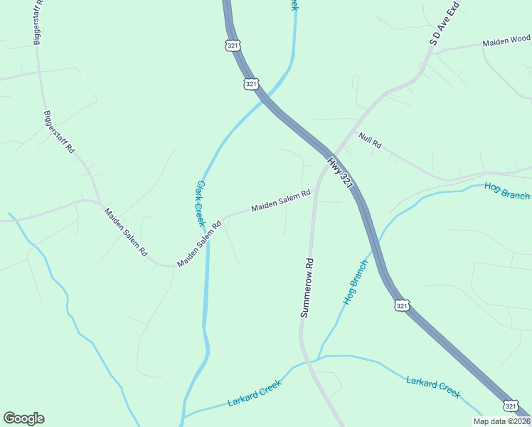 map of restaurants, bars, coffee shops, grocery stores, and more near 1919 Maiden Salem Road in Maiden