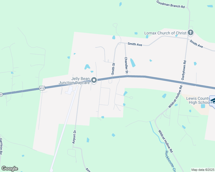 map of restaurants, bars, coffee shops, grocery stores, and more near 125 Blackwell Drive in Hohenwald