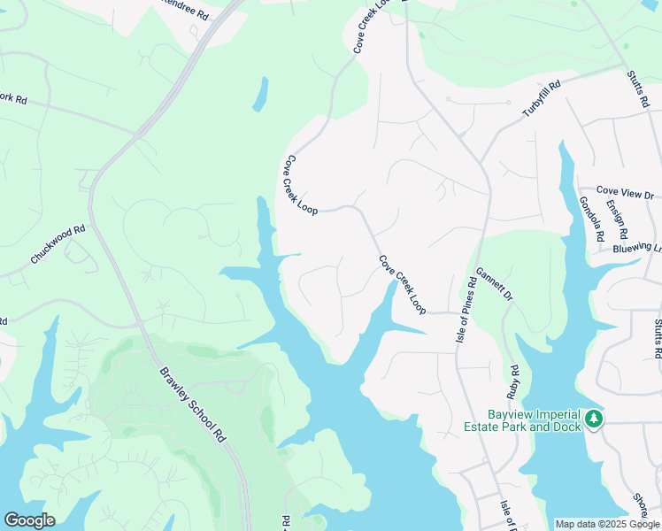 map of restaurants, bars, coffee shops, grocery stores, and more near 104 North Shore Drive in Mooresville