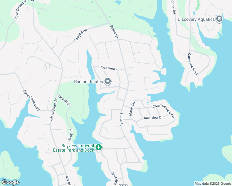 map of restaurants, bars, coffee shops, grocery stores, and more near 148 Driftwood Drive in Mooresville