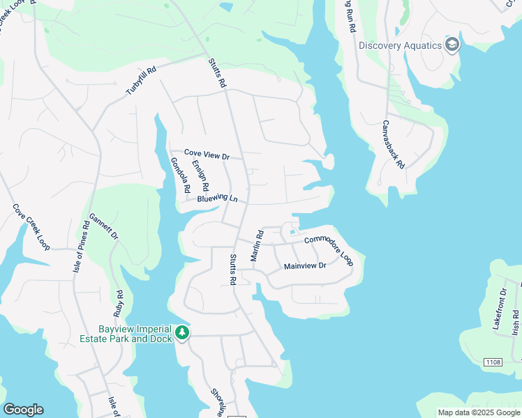 map of restaurants, bars, coffee shops, grocery stores, and more near 110 Peninsula Drive in Mooresville
