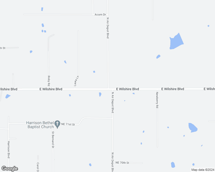 map of restaurants, bars, coffee shops, grocery stores, and more near 7936 North Air Depot Boulevard in Oklahoma City