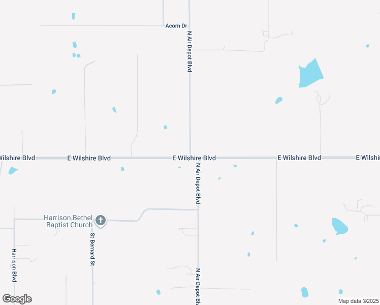 map of restaurants, bars, coffee shops, grocery stores, and more near 7936 North Air Depot Boulevard in Oklahoma City