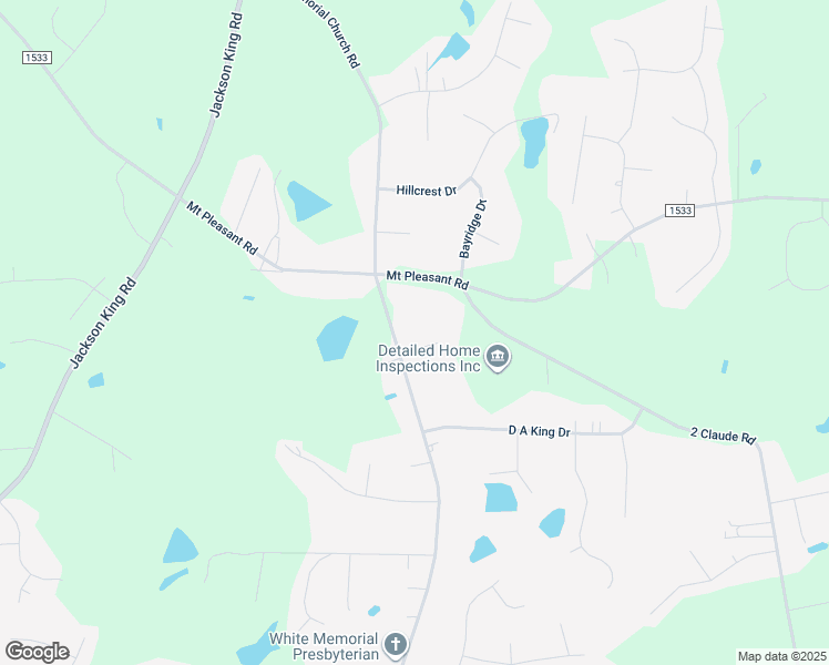 map of restaurants, bars, coffee shops, grocery stores, and more near 2230 White Memorial Church Road in Johnston County