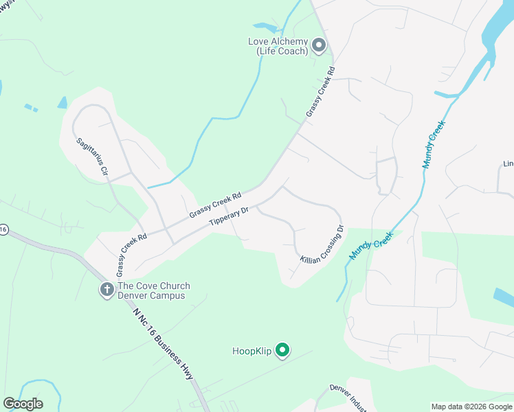 map of restaurants, bars, coffee shops, grocery stores, and more near 6032 Tipperary Drive in Denver