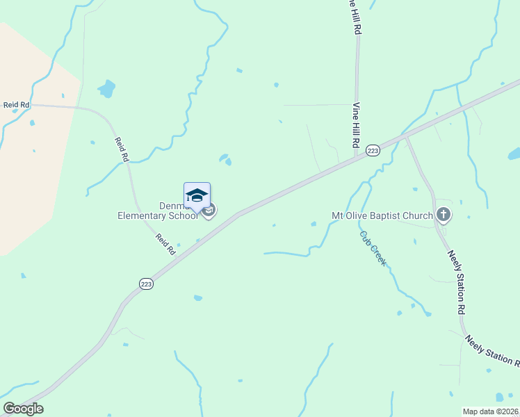map of restaurants, bars, coffee shops, grocery stores, and more near 1858 Denmark Jackson Road in Denmark