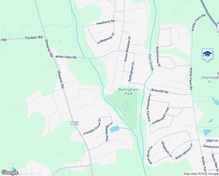 map of restaurants, bars, coffee shops, grocery stores, and more near 106 Sherman Oaks in Mooresville