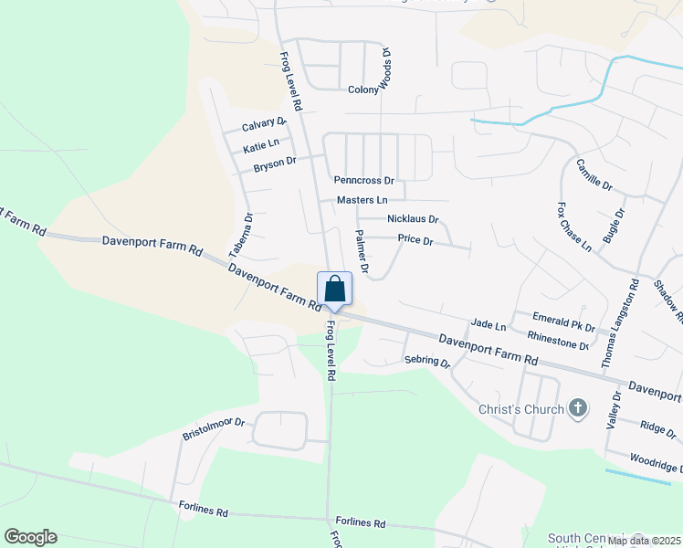 map of restaurants, bars, coffee shops, grocery stores, and more near 3808 Palmer Drive in Greenville