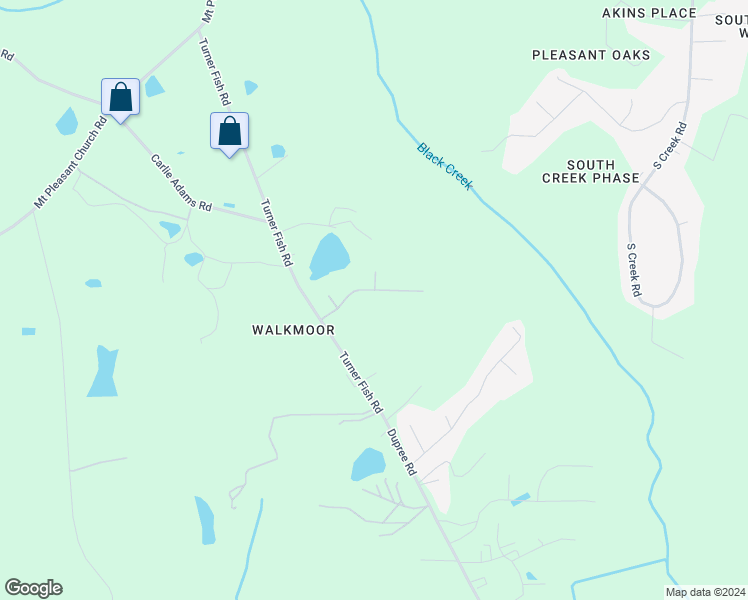 map of restaurants, bars, coffee shops, grocery stores, and more near 1124 Rebarah Moor Drive in Wake County