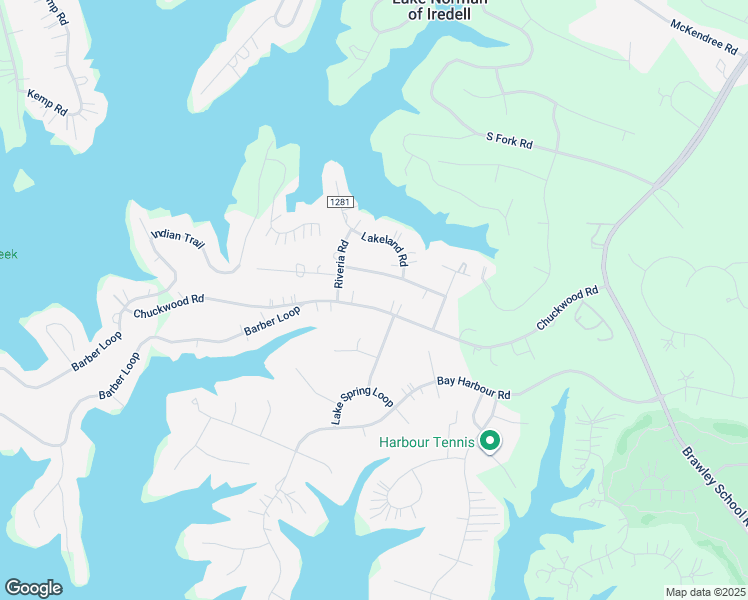 map of restaurants, bars, coffee shops, grocery stores, and more near 256 Chuckwood Road in Mooresville