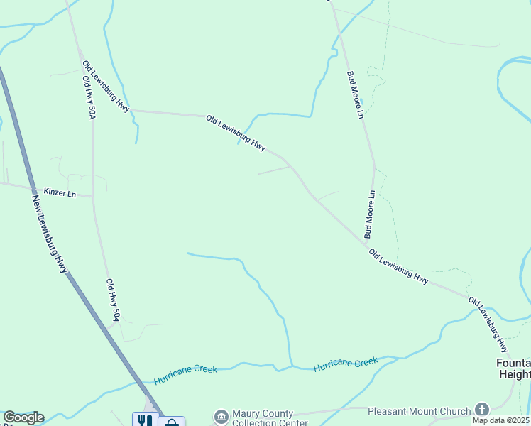 map of restaurants, bars, coffee shops, grocery stores, and more near 1260 Old Lewisburg Highway in Columbia