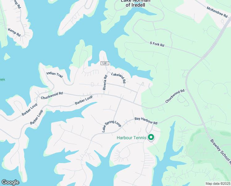 map of restaurants, bars, coffee shops, grocery stores, and more near 256 Chuckwood Road in Mooresville