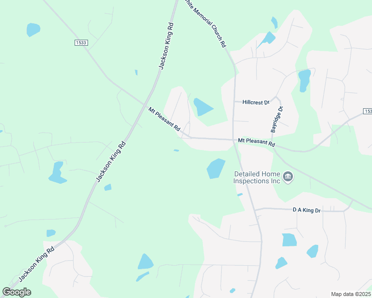 map of restaurants, bars, coffee shops, grocery stores, and more near 2283 Mount Pleasant Road in Johnston County