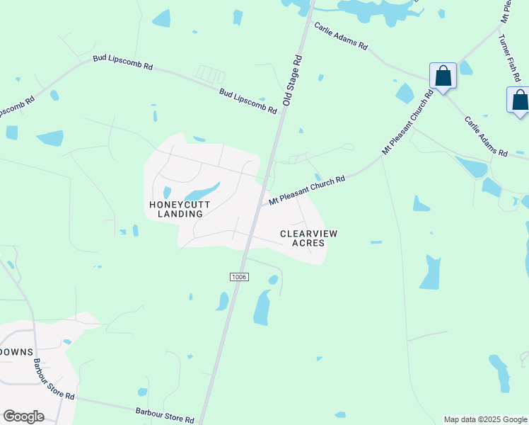 map of restaurants, bars, coffee shops, grocery stores, and more near 8891 Mount Pleasant Church Road in Wake County