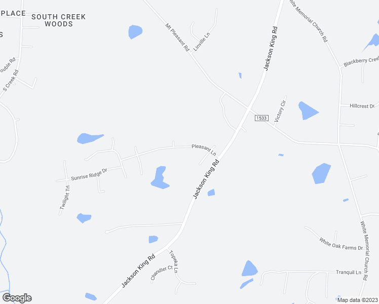 map of restaurants, bars, coffee shops, grocery stores, and more near 25 Pleasant Lane in Johnston County