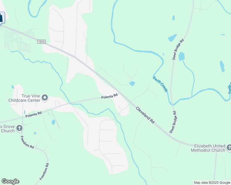map of restaurants, bars, coffee shops, grocery stores, and more near 5299 Cleveland Road in Clayton