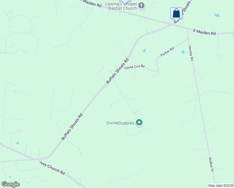 map of restaurants, bars, coffee shops, grocery stores, and more near 4065 Benny Shrum Lane in Maiden