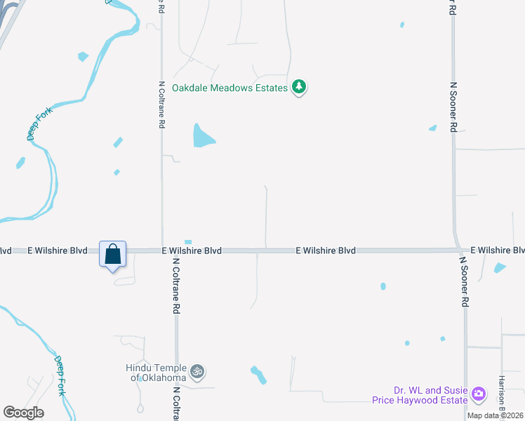 map of restaurants, bars, coffee shops, grocery stores, and more near 4629 East Wilshire Boulevard in Oklahoma City