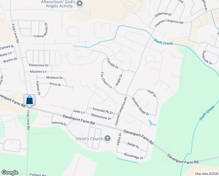 map of restaurants, bars, coffee shops, grocery stores, and more near 663 Fox Chase Lane in Winterville