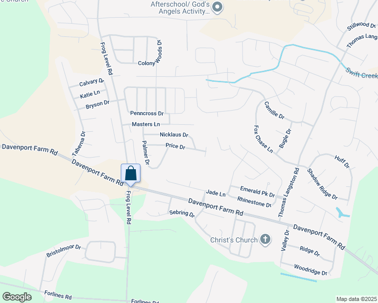 map of restaurants, bars, coffee shops, grocery stores, and more near 1220A Price Drive in Greenville