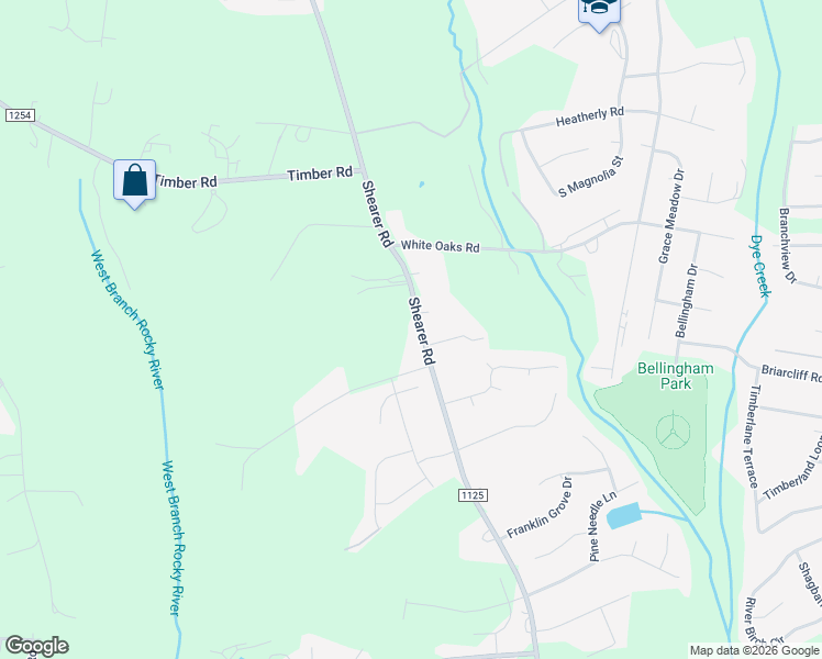 map of restaurants, bars, coffee shops, grocery stores, and more near 994 Shearers Road in Mooresville