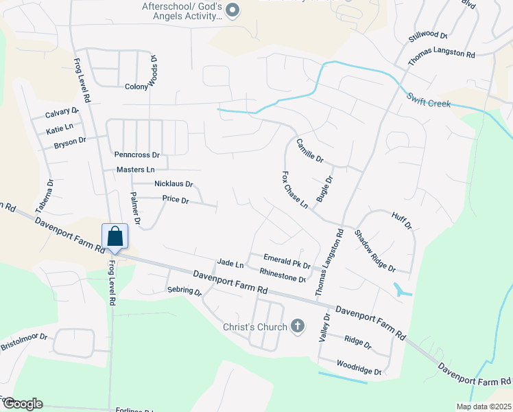 map of restaurants, bars, coffee shops, grocery stores, and more near 894 Davenport Farm Road in Winterville
