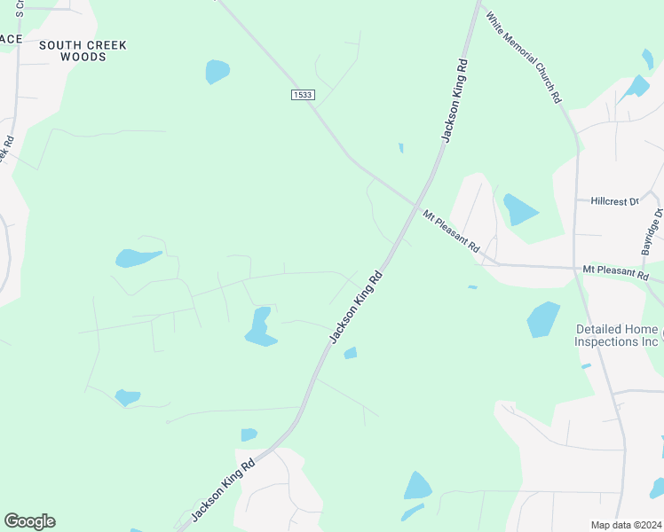 map of restaurants, bars, coffee shops, grocery stores, and more near 18 Pleasant Lane in Johnston County