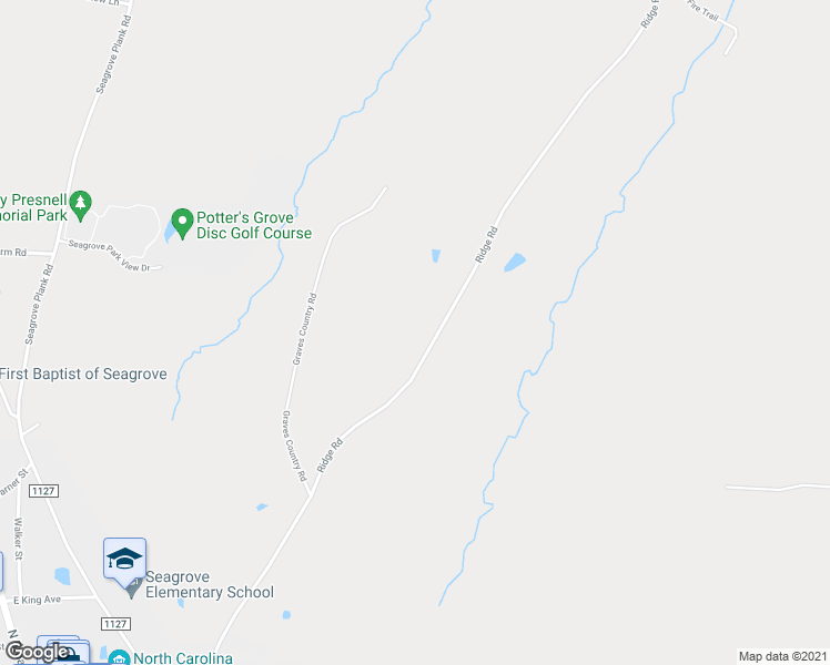 map of restaurants, bars, coffee shops, grocery stores, and more near 5384 Ridge Road in Seagrove