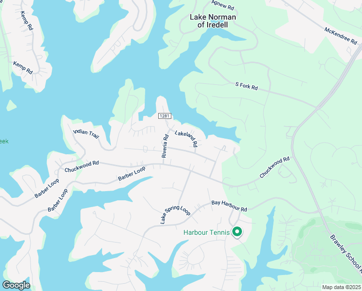 map of restaurants, bars, coffee shops, grocery stores, and more near 120 Harbor Pine Road in Mooresville