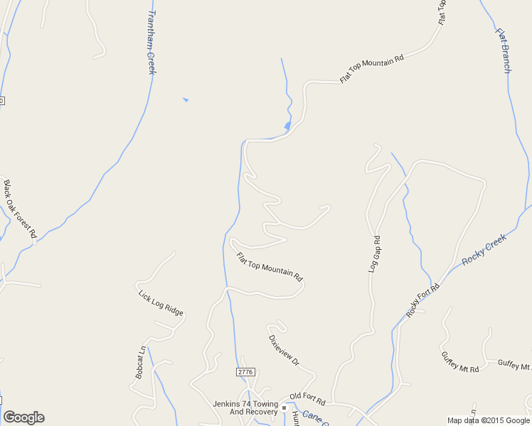 map of restaurants, bars, coffee shops, grocery stores, and more near 340 Flat Top Mountain Road in Fairview