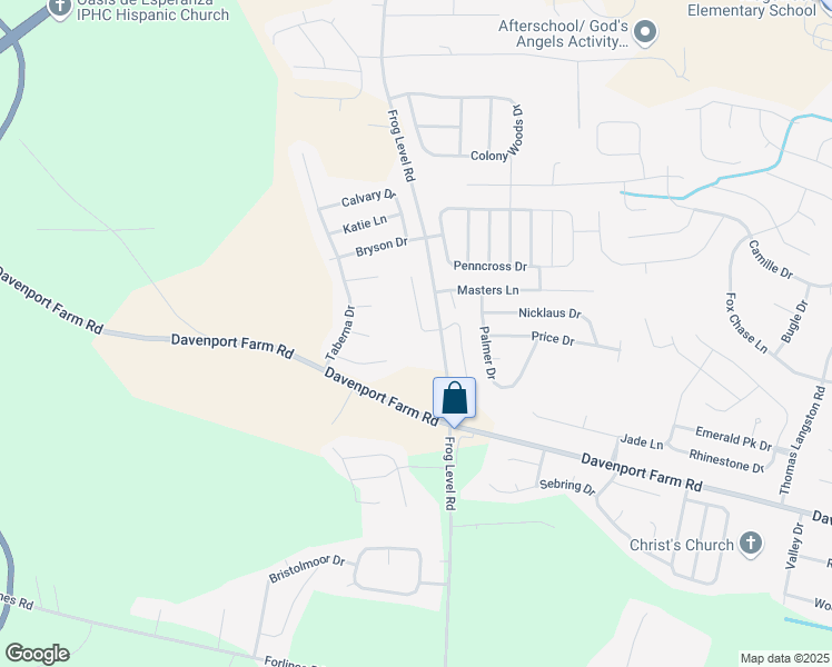 map of restaurants, bars, coffee shops, grocery stores, and more near 3824 Frog Level Road in Greenville