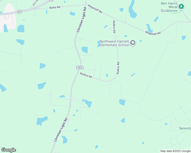 map of restaurants, bars, coffee shops, grocery stores, and more near 20 Reserve Drive in Fuquay Varina