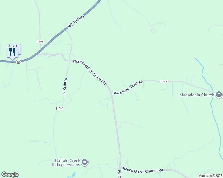 map of restaurants, bars, coffee shops, grocery stores, and more near 1930 Northbrook III School Road in Vale