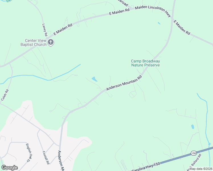 map of restaurants, bars, coffee shops, grocery stores, and more near 5107 Anderson Mountain Road in Maiden